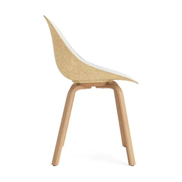 Krzesło Mat Chair, tapicerowany przód - Hallingdal 110-hemp-beech - Normann Copenhagen