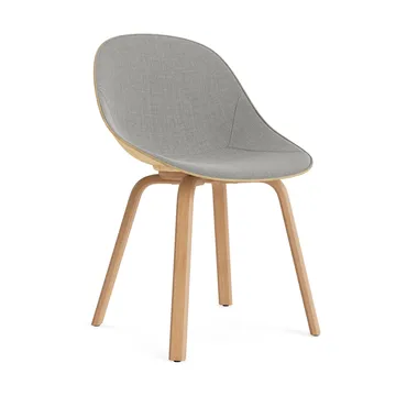 Krzesło Mat Chair, tapicerowany przód - Remix 133-hemp-beech - Normann Copenhagen