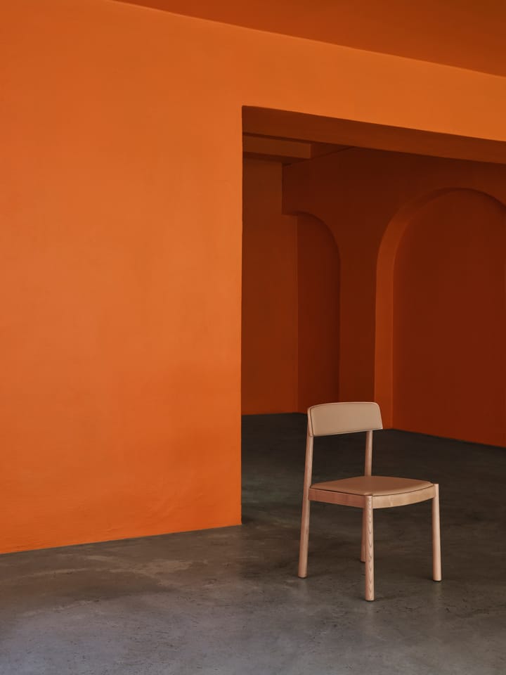 Krzesło Timb z poduszką, Tan/ Ultra Leather - Karmelowy Normann Copenhagen