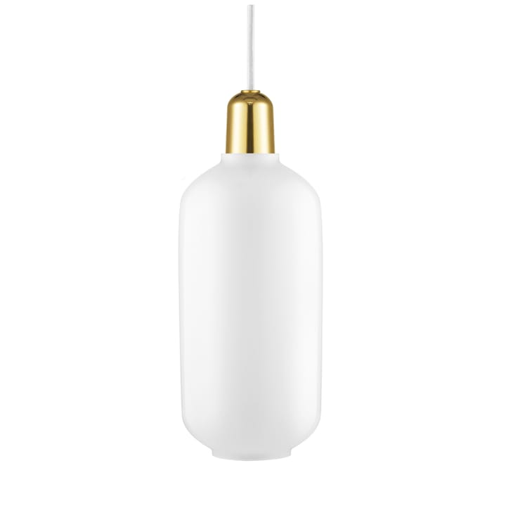 Lampa Amp duża - biały - mosiądz - Normann Copenhagen