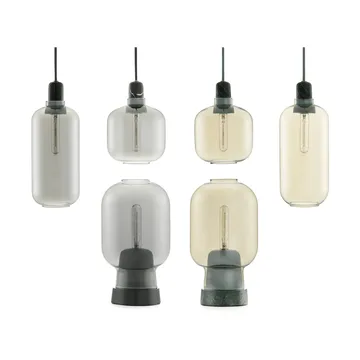 Lampa Amp duża - szary - czarny - Normann Copenhagen