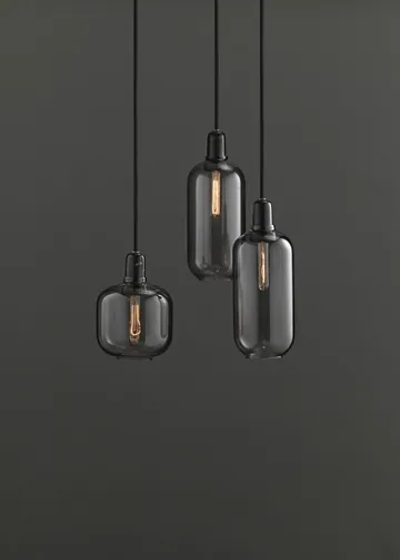 Lampa Amp duża - szary - czarny - Normann Copenhagen