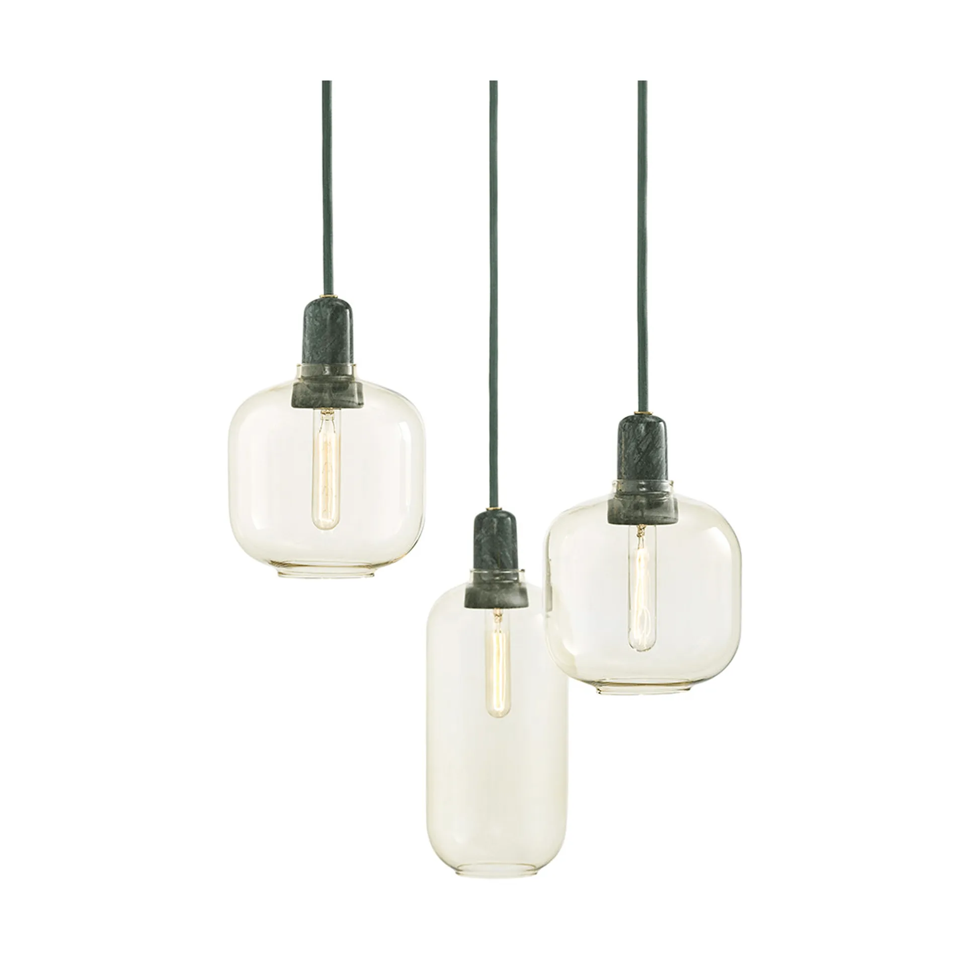 Lampa Amp duża, złoty - zielony Normann Copenhagen