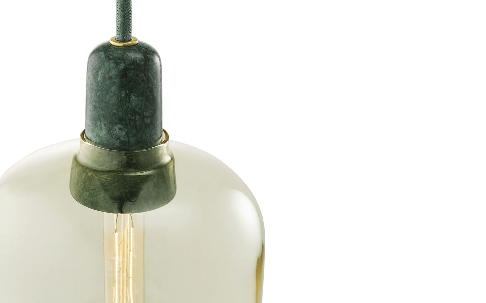 Lampa Amp duża, złoty - zielony Normann Copenhagen