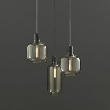 Lampa Amp duża - złoty - zielony - Normann Copenhagen