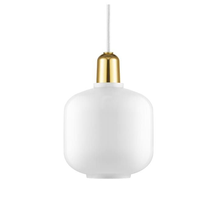 Lampa Amp mała - biały - mosiądz - Normann Copenhagen