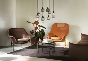 Lampa Amp mała - szary - czarny - Normann Copenhagen