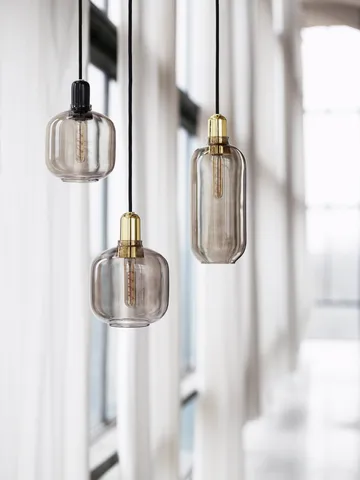 Lampa Amp mała - szary - czarny - Normann Copenhagen