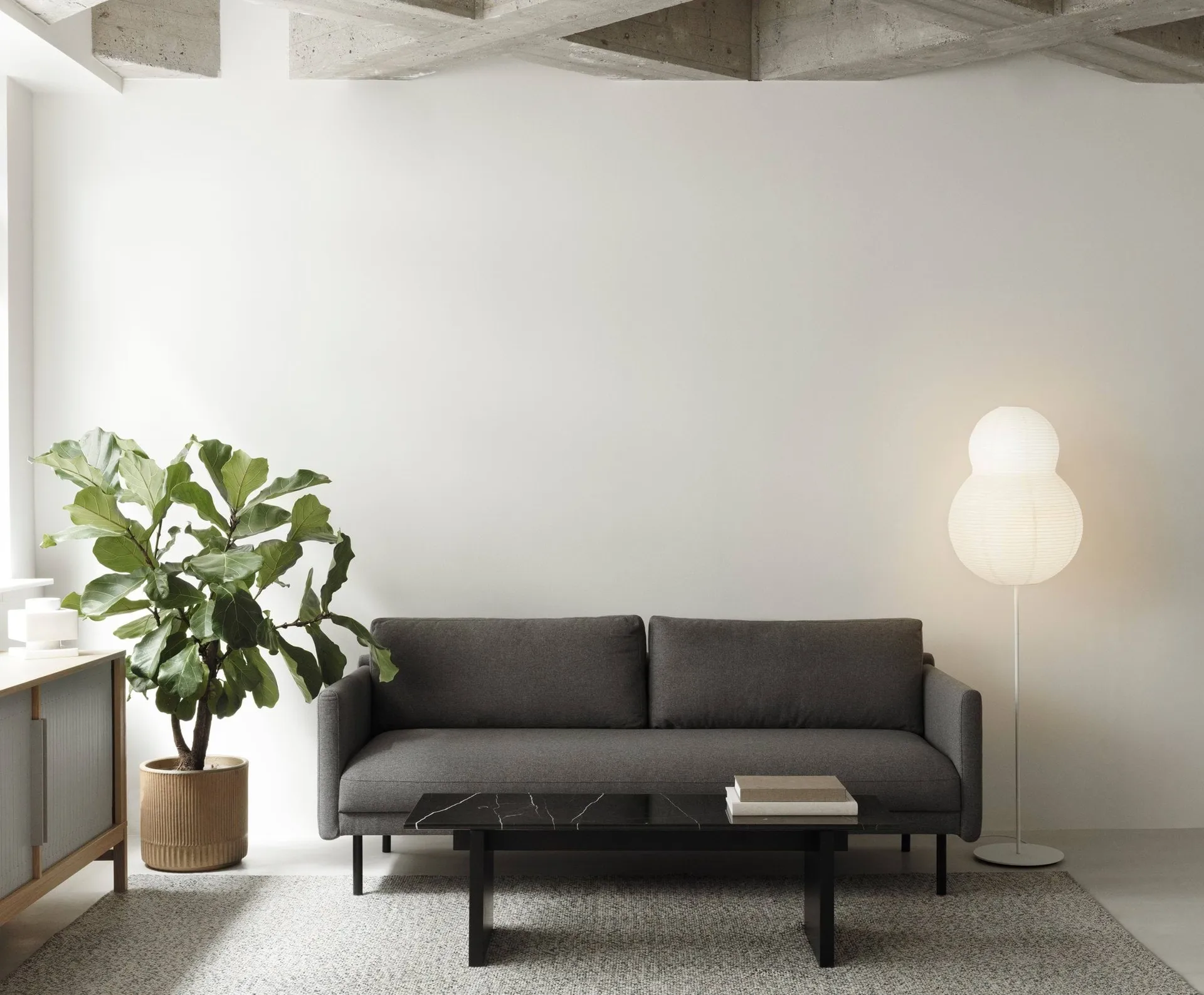 Lampa podłogowa Puff Bubble, Biały Normann Copenhagen