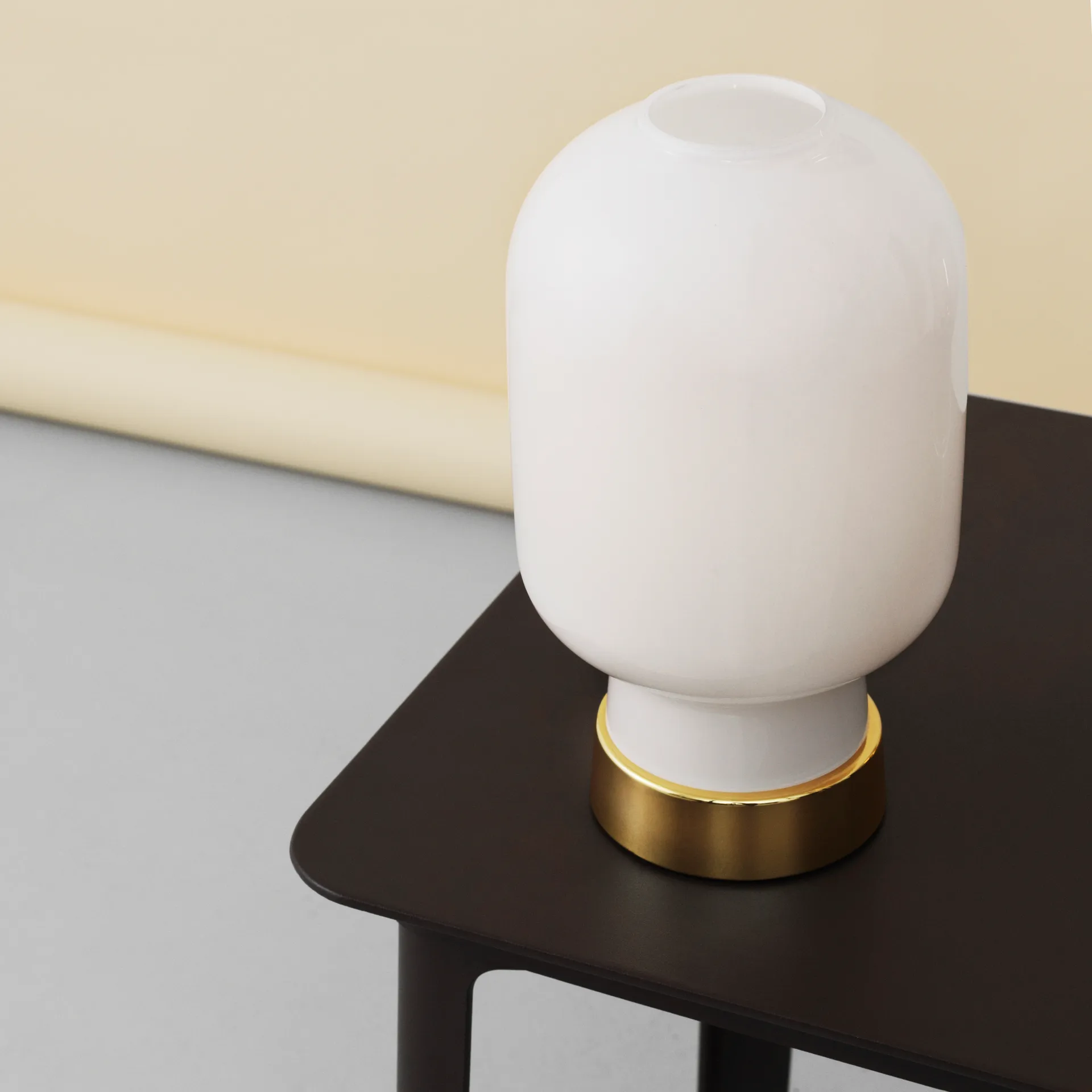 Lampa stołowa Amp, biały - mosiądz Normann Copenhagen