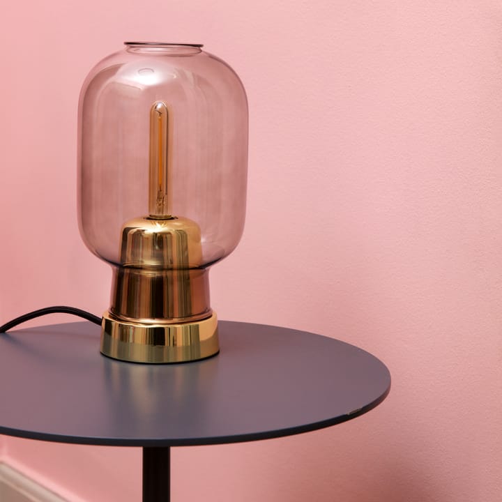 Lampa stołowa Amp, szary - mosiądz Normann Copenhagen