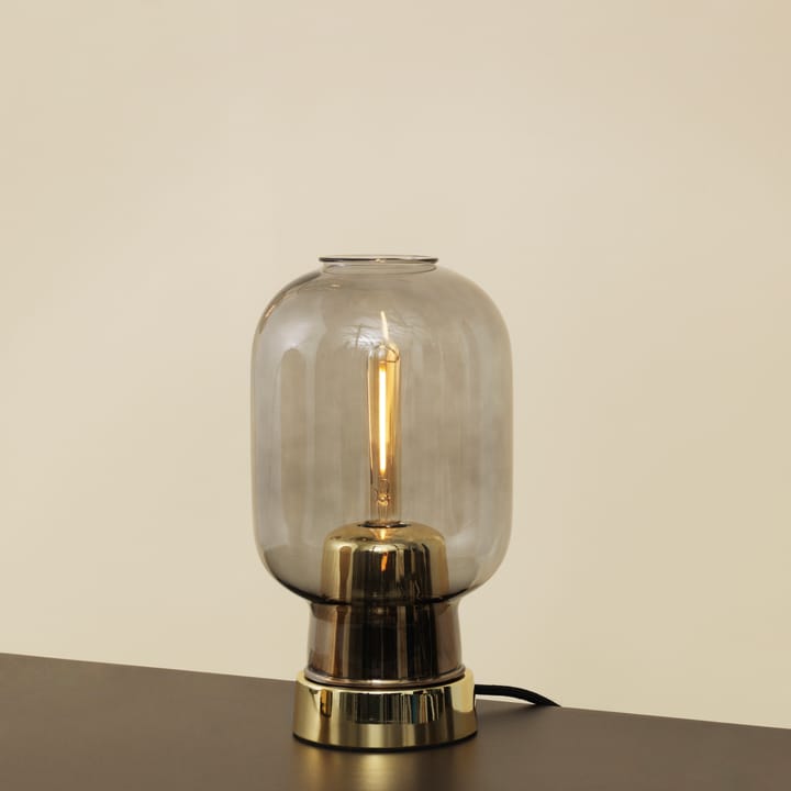 Lampa stołowa Amp, szary - mosiądz Normann Copenhagen