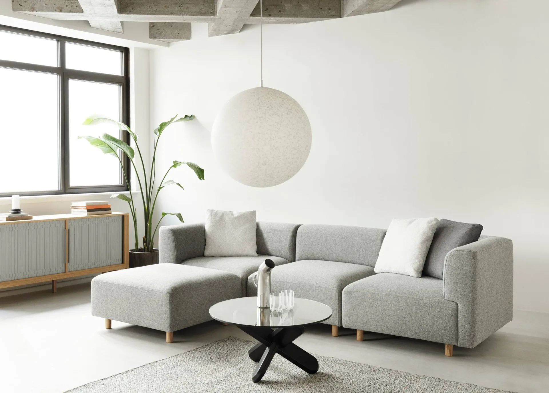 Lampa wisząca Pix Ø60 cm, Biały Normann Copenhagen