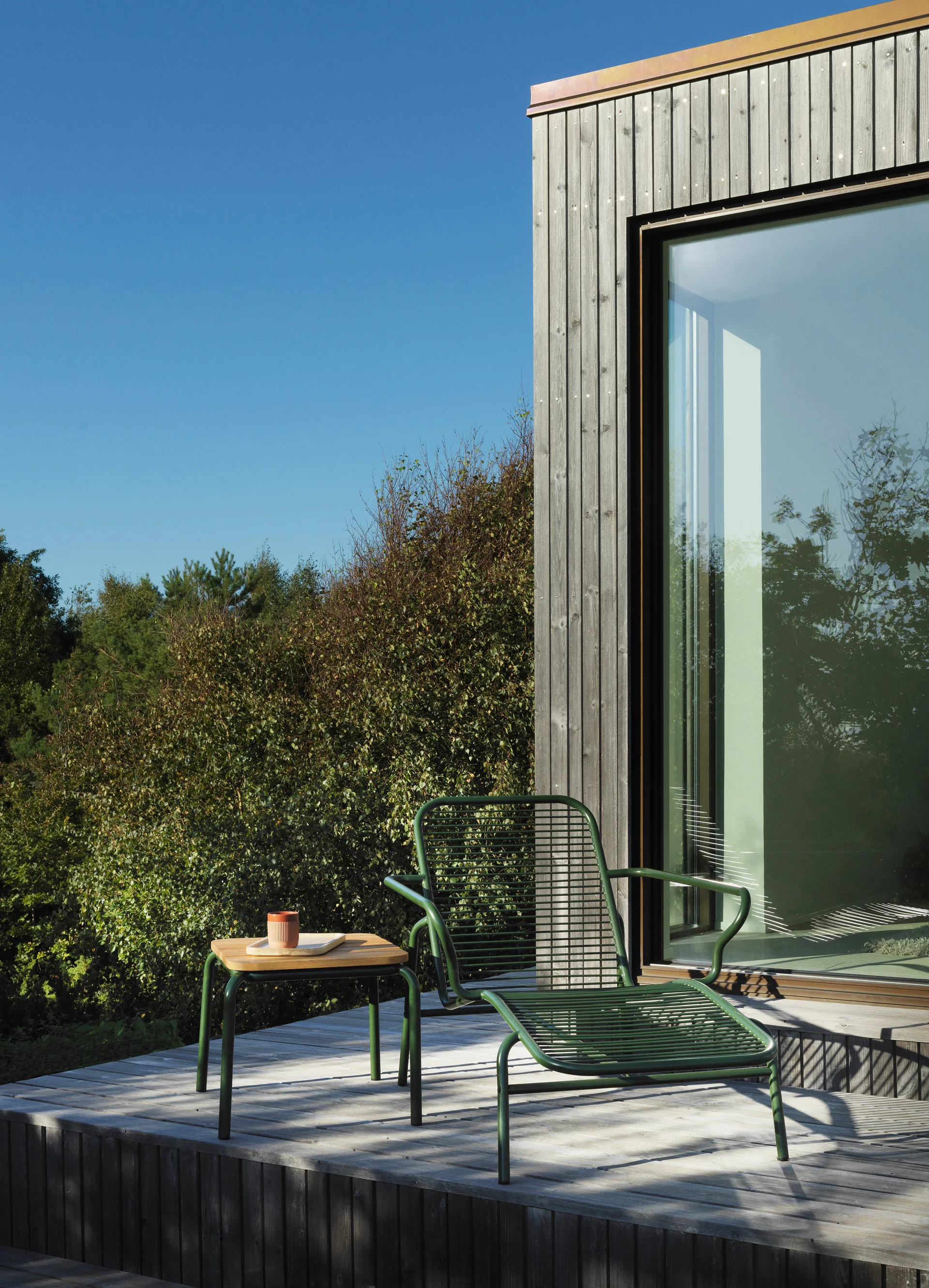 Leżak Vig Chaise Lounge, Green Normann Copenhagen