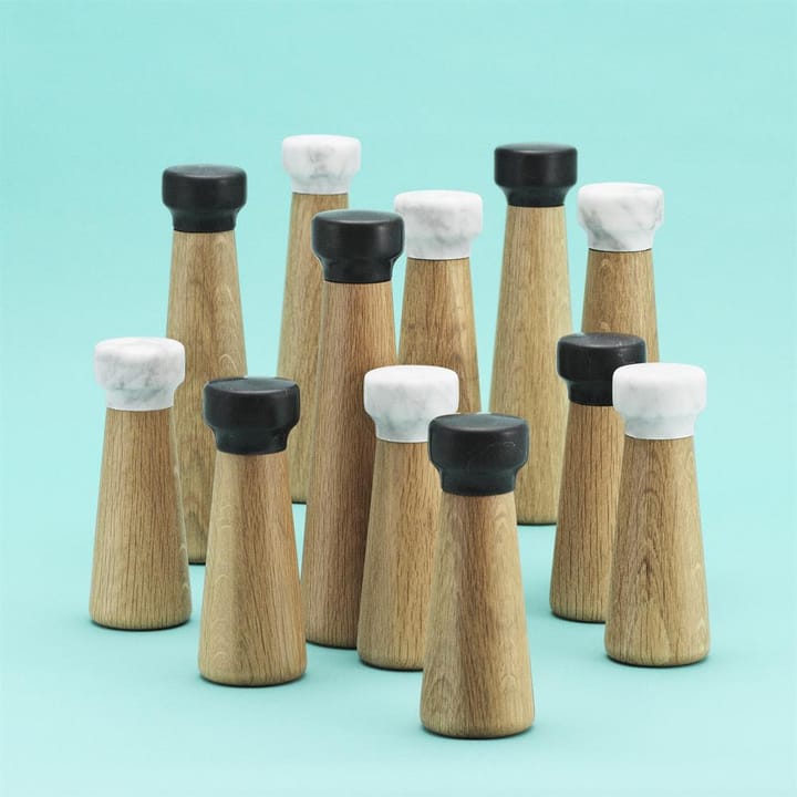 Młynek do pieprzu Craft dąb, czarny, marmur, duży Normann Copenhagen