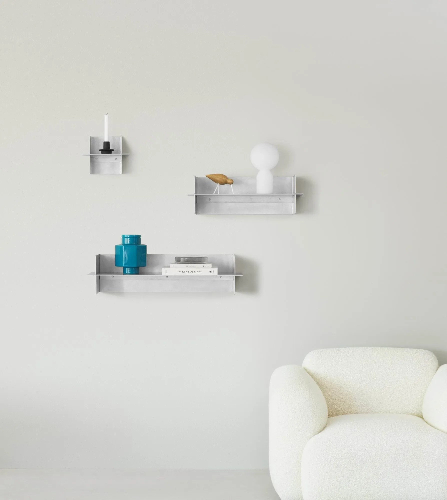 Półka Alu Shelf 25 cm, Aluminium Normann Copenhagen