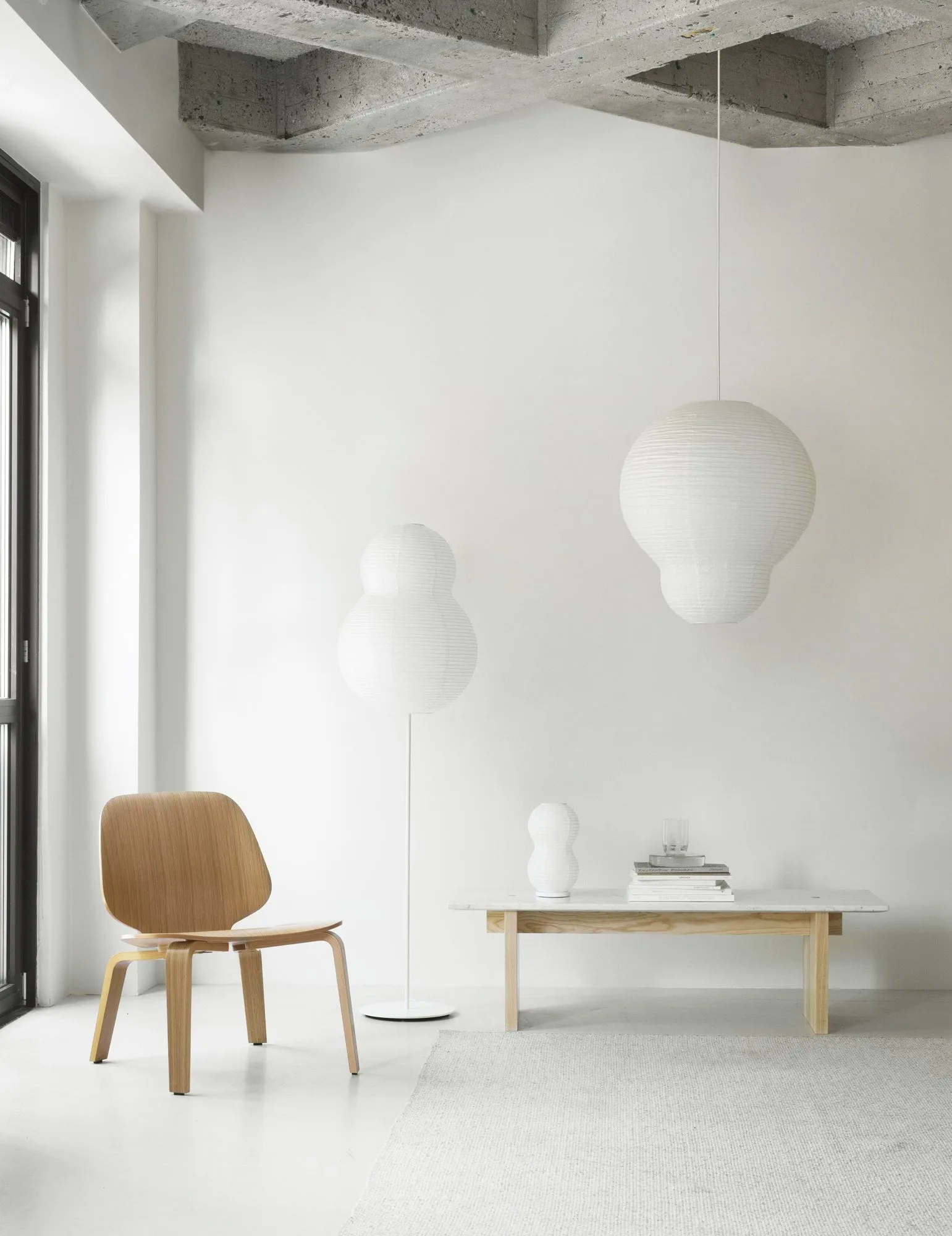 Puff Bubble lampa 35x50 cm, Biały Normann Copenhagen