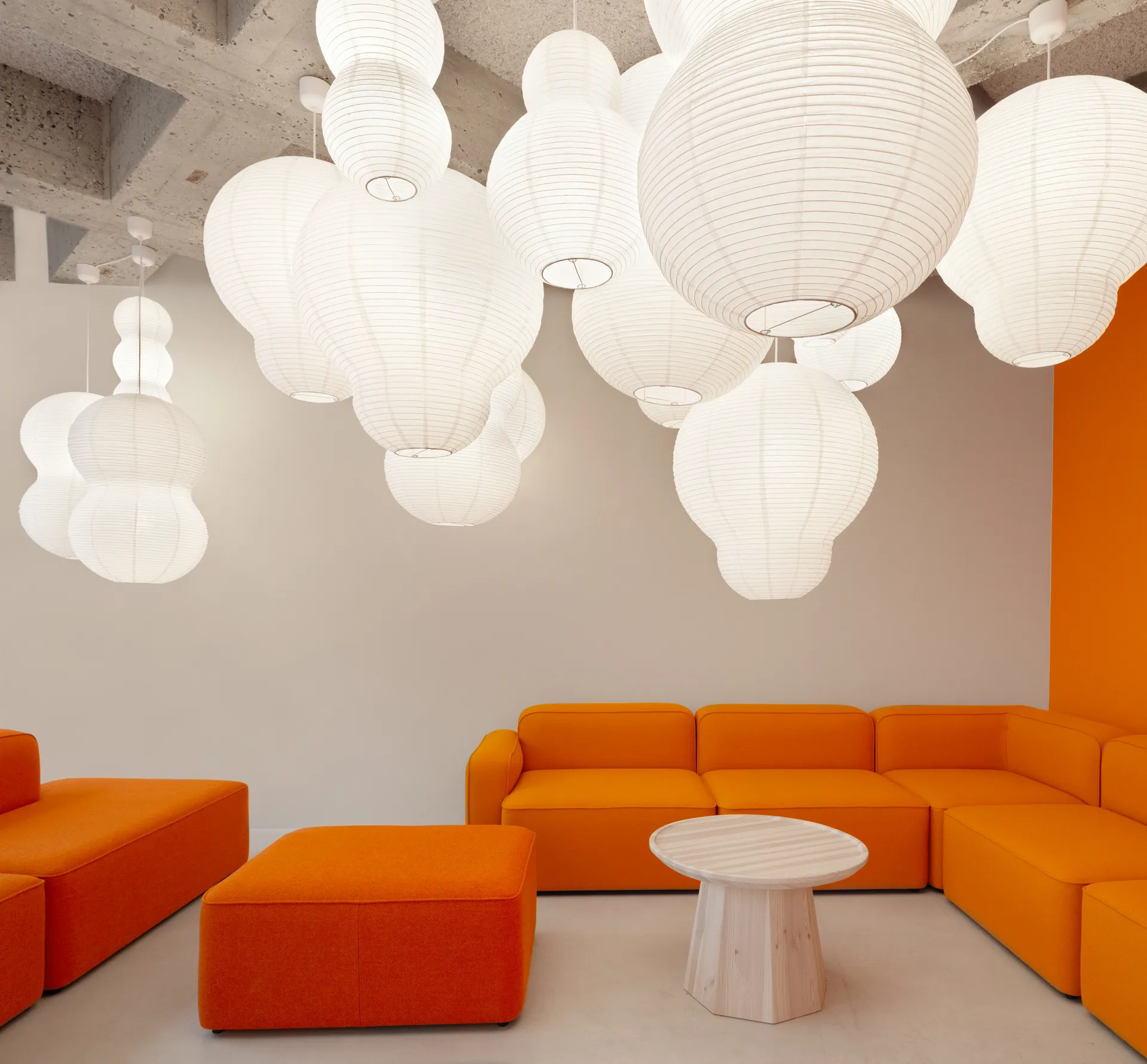 Puff Multitude Abażur 23x60 cm, Biały Normann Copenhagen