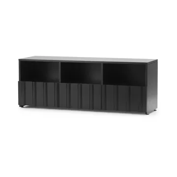 Rib komoda hybrid - Soft black,, 44x120x38 cm - Normann Copenhagen