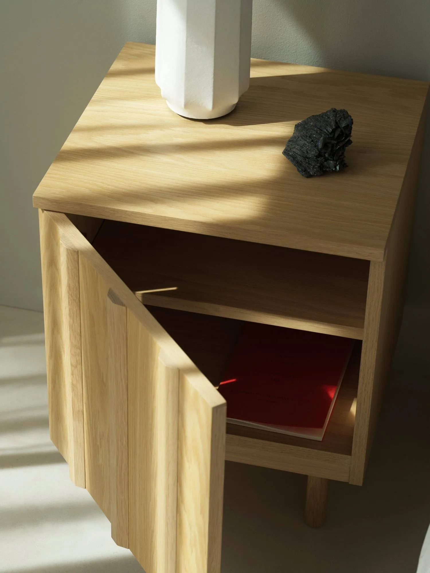 Rib szafka nocna, Oak, 52x42x40 cm Normann Copenhagen