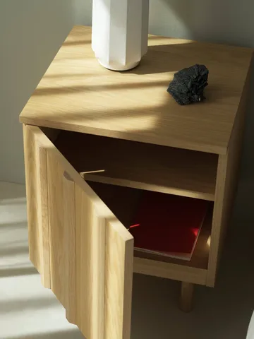 Rib szafka nocna - Oak, 52x42x40 cm - Normann Copenhagen