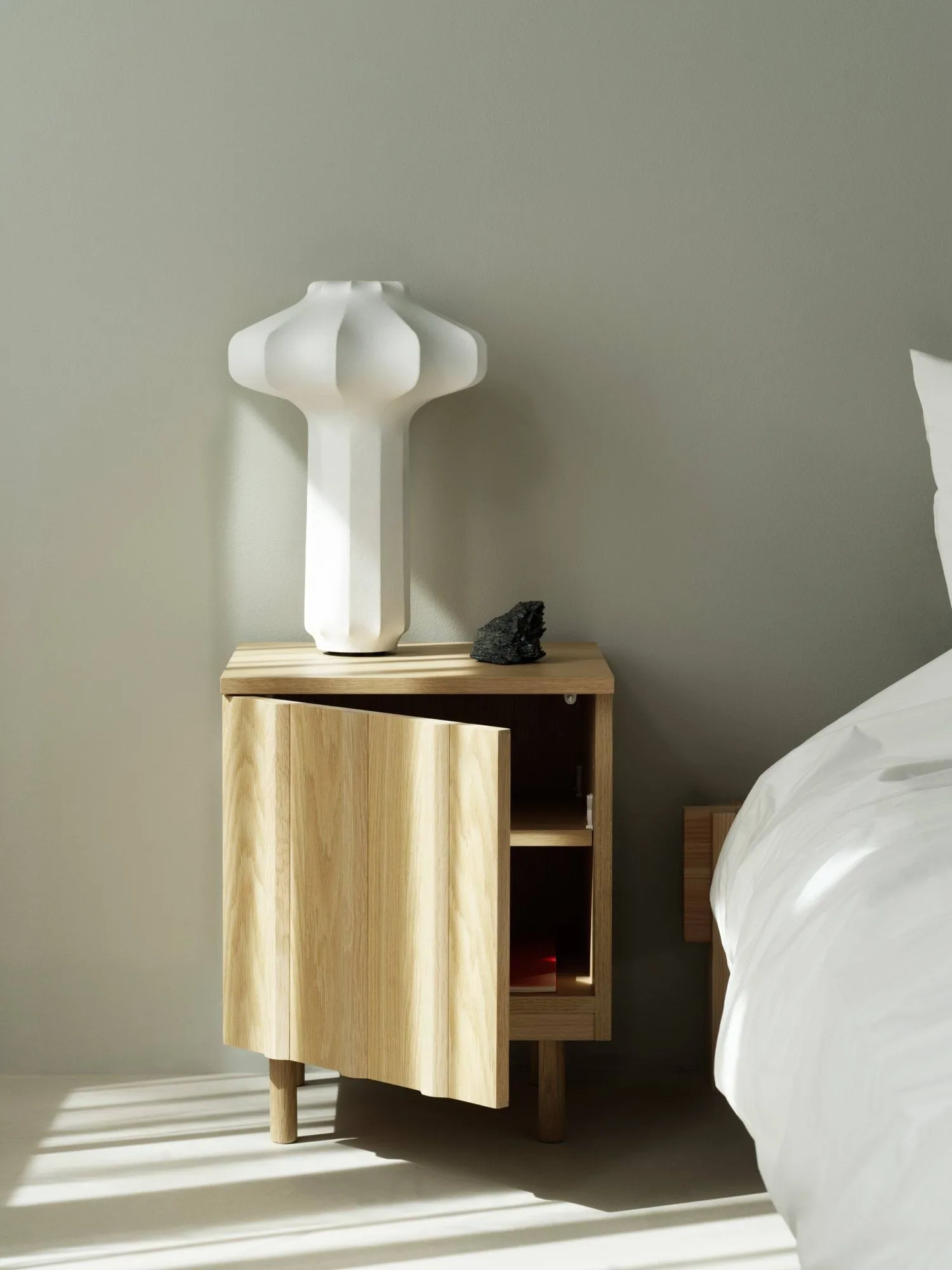 Rib szafka nocna, Oak, 52x42x40 cm Normann Copenhagen