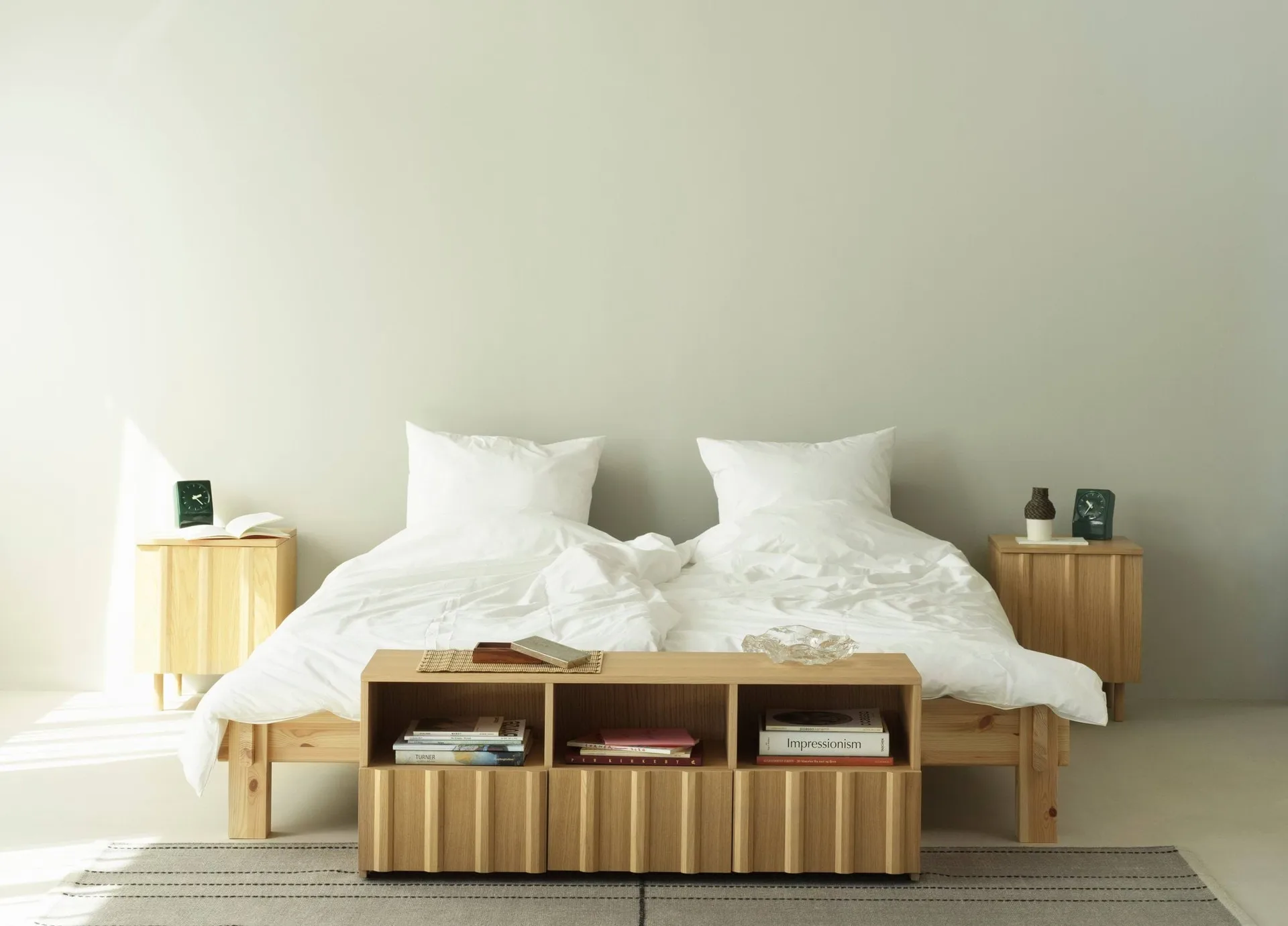 Rib szafka nocna, Oak, 52x42x40 cm Normann Copenhagen