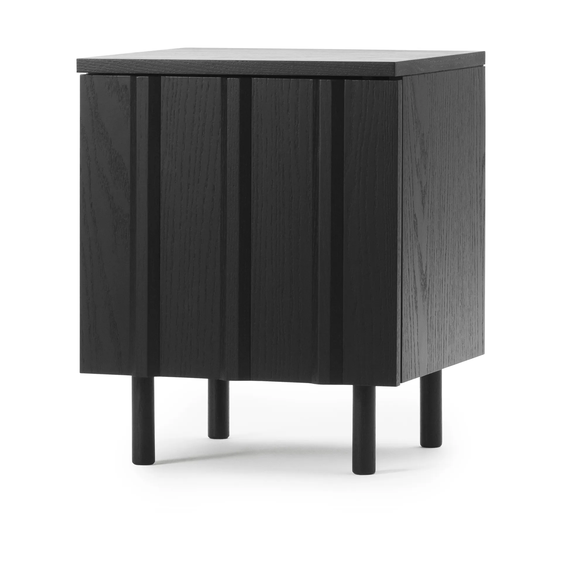 Rib szafka nocna, Soft black, 52x42x40 cm Normann Copenhagen