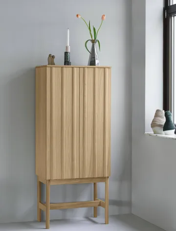 Rib szafka - Oak, 166,5x70x43 cm - Normann Copenhagen