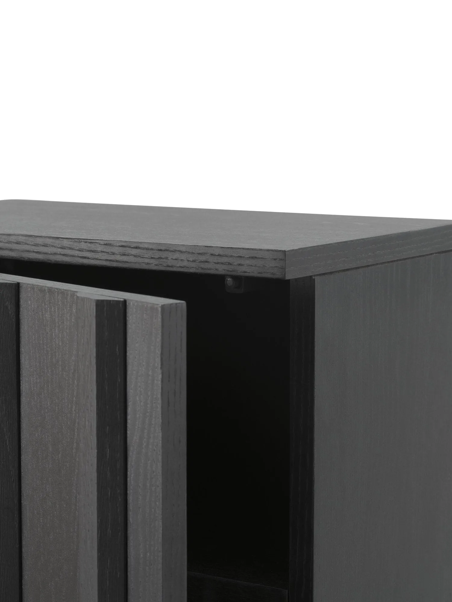 Rib szafka, Soft black, 166,5x70x43 cm Normann Copenhagen