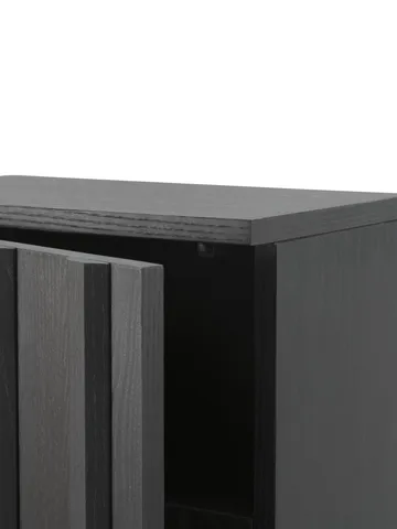 Rib szafka - Soft black, 166,5x70x43 cm - Normann Copenhagen