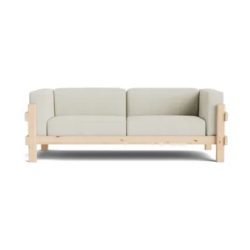 Sofa Kube - Sosna lakierowana-tkanina Remix 223 Beige, 220 cm - Normann Copenhagen