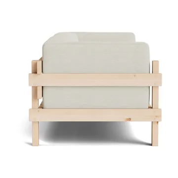 Sofa Kube - Sosna lakierowana-tkanina Remix 223 Beige, 220 cm - Normann Copenhagen