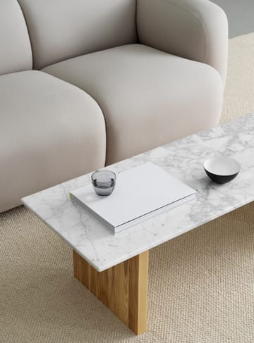 Solid Table stolik kawowy 130x38,5x40 cm - Biały - Normann Copenhagen