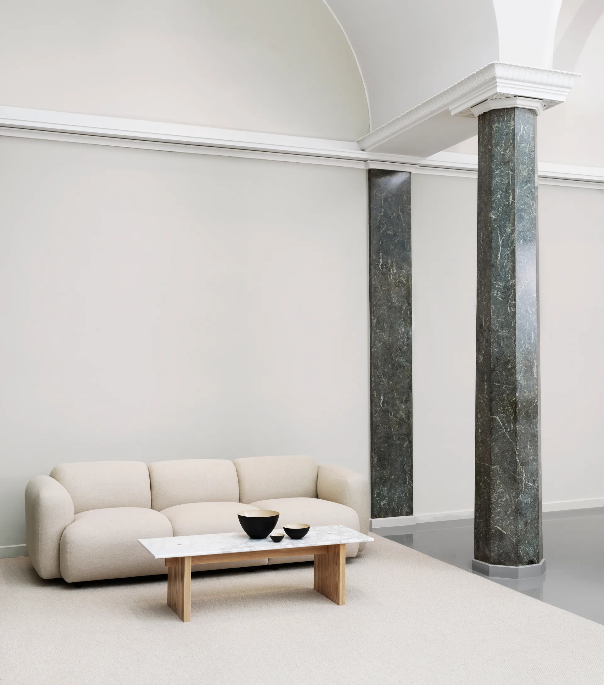 Solid Table stolik kawowy 130x38,5x40 cm, Biały Normann Copenhagen