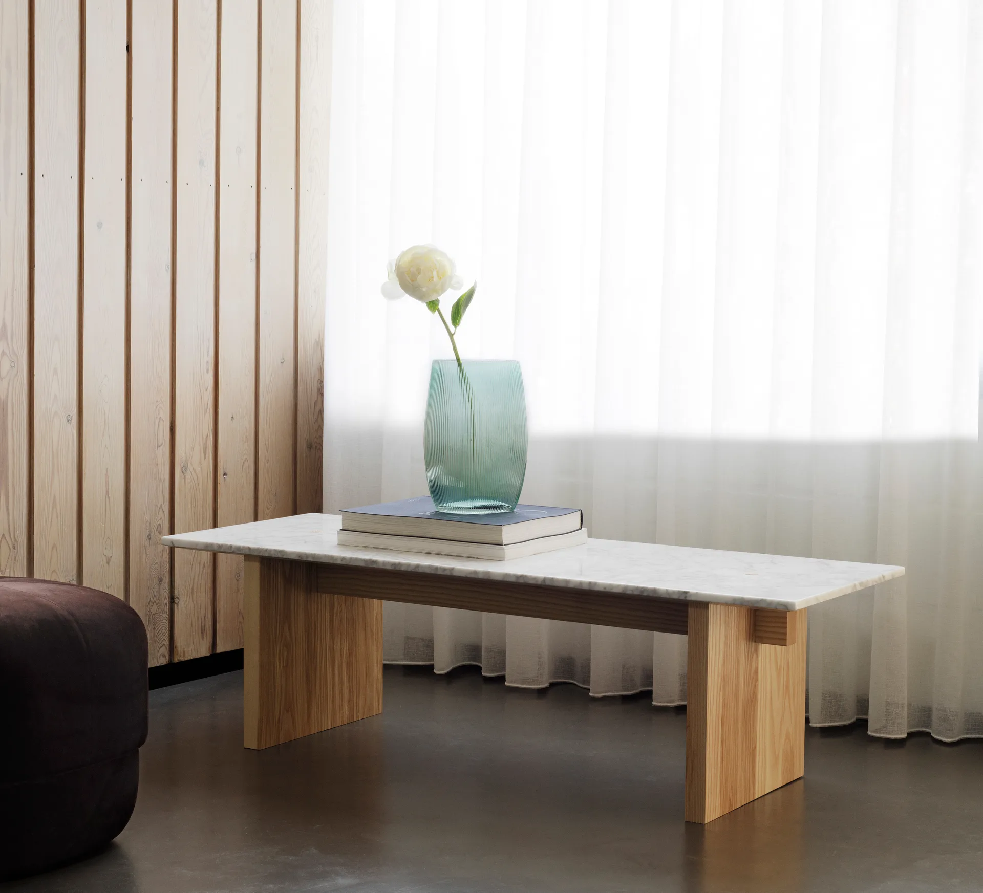 Solid Table stolik kawowy 130x38,5x40 cm, Biały Normann Copenhagen