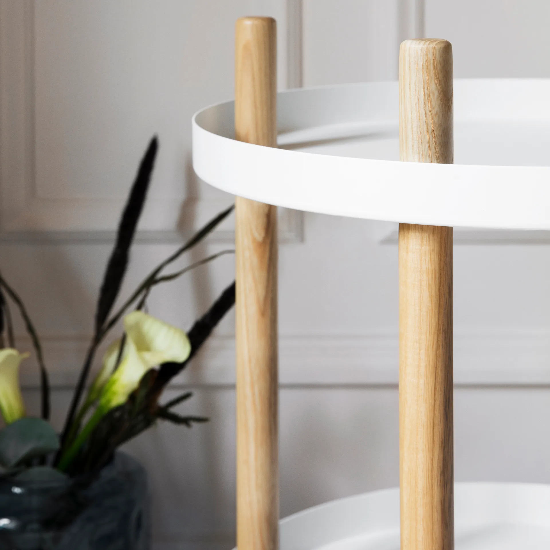 Stół Block Ø45 cm, Biały Normann Copenhagen