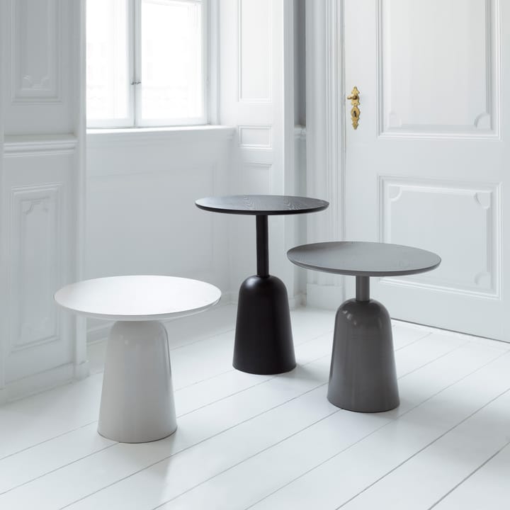 Stół regulowany Turn Ø55 cmØ55 cm, Ciepły szary Normann Copenhagen