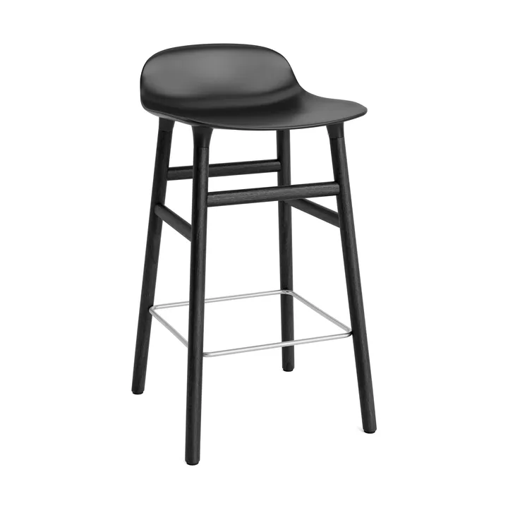 Stołek barowy Form Stol lakierowany dąb 65 cm - czarny - Normann Copenhagen