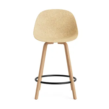Stołek barowy Mat Bar Chair 65 cm - Hemp-beech-black steel - Normann Copenhagen