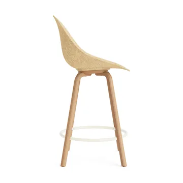 Stołek barowy Mat Bar Chair 65 cm - Hemp-beech-cream steel - Normann Copenhagen