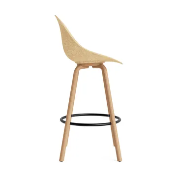 Stołek barowy Mat Bar Chair 75 cm - Hemp-beech-black steel - Normann Copenhagen