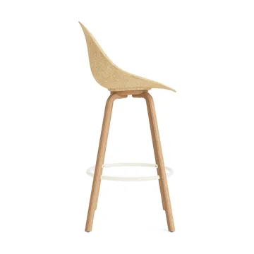 Stołek barowy Mat Bar Chair 75 cm - Hemp-beech-cream steel - Normann Copenhagen