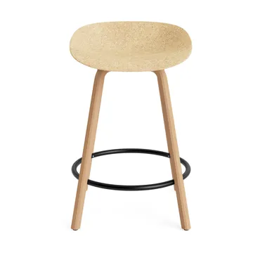 Stołek barowy Mat Barstool 65 cm - Hemp-beech-black steel - Normann Copenhagen