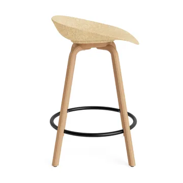 Stołek barowy Mat Barstool 65 cm - Hemp-beech-black steel - Normann Copenhagen
