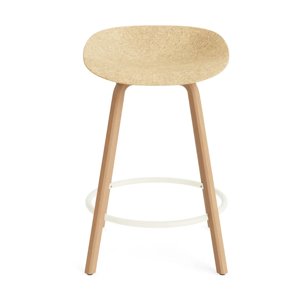 Stołek barowy Mat Barstool 65 cm, Hemp-beech-cream steel Normann Copenhagen
