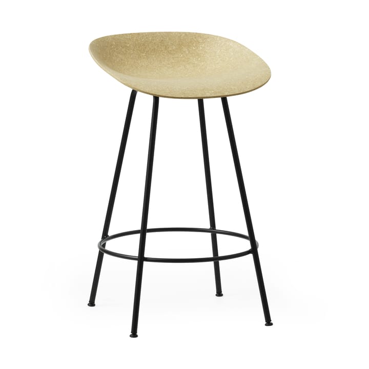 Stołek barowy Mat Barstool 65 cm - Hemp-Black Steel - Normann Copenhagen