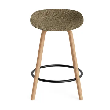 Stołek barowy Mat Barstool 65 cm - Seaweed-beech-black steel - Normann Copenhagen