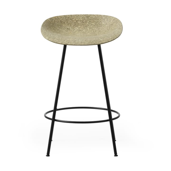 Stołek barowy Mat Barstool 65 cm - Seaweed-Black Steel - Normann Copenhagen