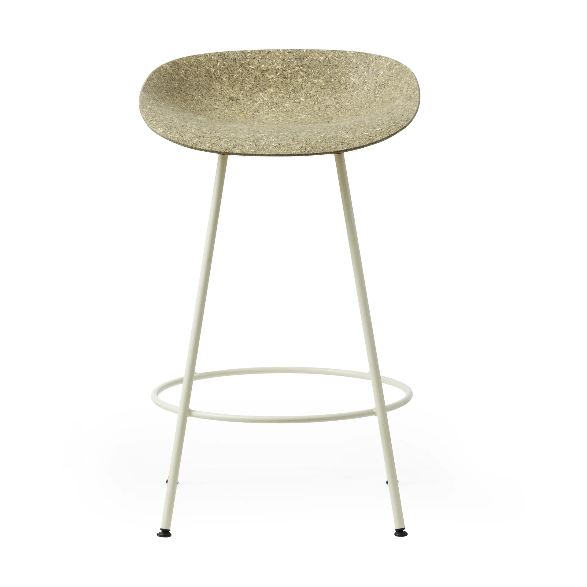 Stołek barowy Mat Barstool 65 cm, Seaweed-Cream Steel Normann Copenhagen